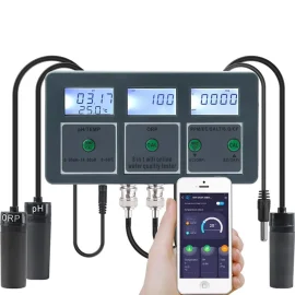 Coupon 8 in 1 Tuya WiFi Smart PH Meter Data Logger Temp TDS Salinity S.G. EC ORP Water Tester Monitor Analyzer for Aquariums Pool Hydroponics