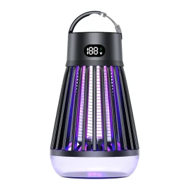 Coupon AGSIVO Cordless LED Digital Display Electric Mosquito Bug Zapper Mosquito Killing Lamp Fly Trap Camp Lamp with Rechargeable Battery for Indoor and Outdoor