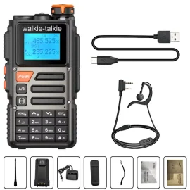 Coupon Baofeng BF K69 High Power Walkie Talkie Multi Band Wireless Copy Frequency 999CH Type C AM FM DTMF NOAA Portable 2 Way Ham Radios