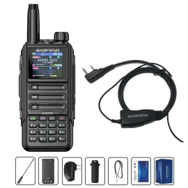 Coupon Baofeng UV 16H PRO Walkie Talkie GPS Multi Band Wireless Copy Frequency AM FM FallbackAlarm Waterproof Type C Rechargeable 2 Way Radio