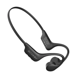 Coupon BlitzWolf BW BTS8 bluetooth Earbuds Bone Conduction Earphone Built in 32GB Memory IPX8 Waterproof Low Latency Game Sport Headphones with Mic