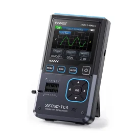 Coupon FNIRSI DSO TC4 3 in 1 Oscilloscope Signal Generator Transistor Tester 48MSa or s 10MHz Bandwidth Portable Design Rechargeable Battery Adjustable Waveforms