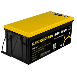 Coupon Gokwh 12V 200ah LCD Energy Storage Box 2560Wh Solar Lithium Ion LiFePO4(LFP) Battery for RV Boat Home Energy Storage