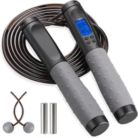 Coupon KALOAD Smart Electronic Counting Skipping Rope Adjustable Weight Length Jumping Rope for Home Gym Fitness Exercise