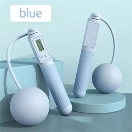 Coupon KALOAD Smart Screen Counting Cordless Skipping Rope 60mm Weighted Ball Anti-Skid Handle Silicone Speed Rope Portable Lightweight Unisex Weight for Indoor Outdoor