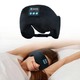 Coupon KALOAD Soft Cotton Bluetooth V5.3 HiFi Music Sleeping Eye Mask Type C USB Charging Headband Shade Eye Mask for Travel Night Sleeping