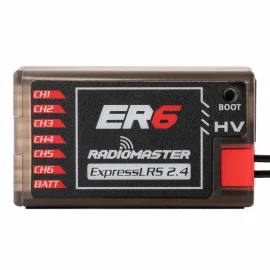 Coupon Radiomaster ER6 2.4GHz 6CH ExpressLRS ELRS RX 100mW PWM Receiver Support Voltage Telemetry for FPV RC Drone Airplane Glider