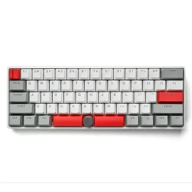Coupon SKYLOONG GK61 Pro 63 Keys Tri mode Mechanical Gaming Keyboard Hot Swappable Gateron Switch PBT Keycaps RGB 2.4G or BT or USB Wired Fully Programmable 60 pencent Layout Gaming Keyboard