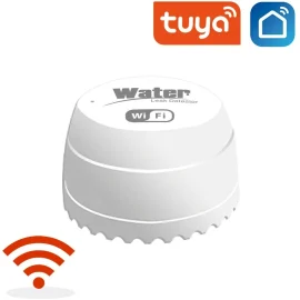 Coupon Tuya Smart Wifi Water Detector Leakage Sensor Alarm Leak Detector 40DB Sound Smart Life APP Flood Alert Overflow Security Alarm