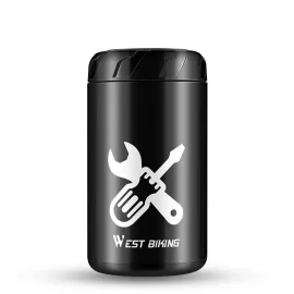 Coupon WEST BIKING Bicycle Hard Shell Kettle Shaped Tool Organizer Lightweight Portable Waterproof Repair Kit Storage Box for MTB Road Bike