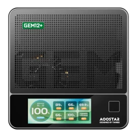 Coupon AOOSTAR GEM12 Pro MAX Mini PC With 2.86 Inch Screen Fingerprint Unlocking AMD Ryzen 7 Pro 8845HS 8 Core 16 Thread 32GB DDR5 RAM 1TB SSD 4K Quad Screen Output WIFI6 BT5.2 HD USB4 Dual 2.5G LAN Mini Computer Desktop PC