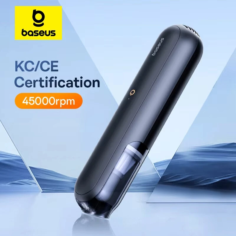 Coupon Baseus A0Pro Cordless Handheld Car Vacuum Cleaner Portable 30W High Power 45000rpm Suction Type C Rechargeable Wet and Dry for Car Home