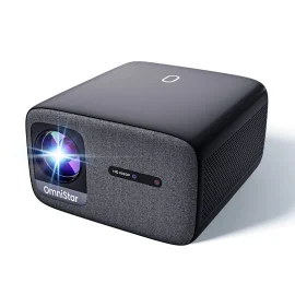 Coupon CASIRIS OmniStar L80 LCD Projector 1500 ANSI Lumens Support 4K Resolution Image 2.4G/5G WiFi Support BT5.0 Built-in Speaker Portable Smart Home Theater Projector with Remote Control