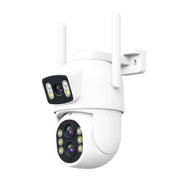 Coupon ESCAM QF500 10X Dual Lens 5MP+5MP WiFi IP Camera Night Vision Pan or Tilt Humanoid Detection Waterproof Two Way Audio Cloud Storage