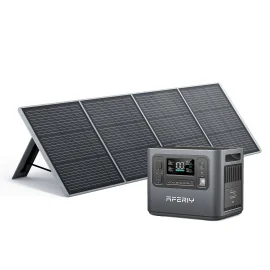 Coupon EU Direct Aferiy P210 2400W 2048Wh Portable Power Station +1+ S200A1 200W Solar Panel,LiFePO4 Battery Deep Cycles UPS Pure Sine Wave Camping RV Home Emergency Portable Solar Generator Backup Power