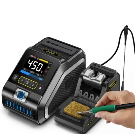 Coupon FNIRSI DWS 200 Intelligent Temperature controlled Soldering Station Repair Electric Soldering Iron Peak Power 200W Super High Performance Professional
