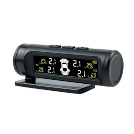 Coupon High Precision Wireless Tire Pressure Monitor System 360 Rotatable 433.92 MHz Hidden Tire Pressure Monitor Car Tire TPMS Display