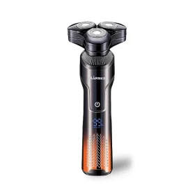 Coupon MARSKE Electric Shaver With LCD Digital Display Magnetic 3 Blade Head IPX7 Full Body Washable Razor