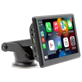 Coupon Wireless Carplay AHD 7″ Portable Car MP5 Player bluetooth Multimedia Card Slot Reverse Image Android Auto Portable Car Stereo Touch Screen Dashboard