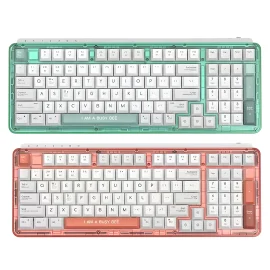 Coupon Xiaomi MIIIW ART Z980 Tri mode Mechanical Gaming Keyboard 98 Keys Gasket Structure Cherry Profile Hot swappable PBT Sublimation Keycaps E sports RGB Gamer Keyboards