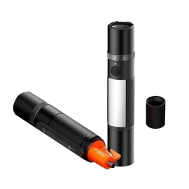 Coupon Xiaomi Mijia Multi functional LED Flashlight Zoomable Ultra Bright Torch Window Breaker 3100mAh Lithium Battery 1000lm Strong Light Safety Belt Cutter Car Emergency Light