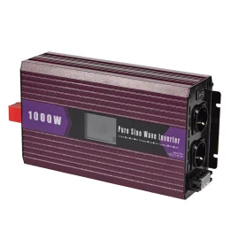 Coupon 12V or 24V or 48V 1000W Power Inverter Smart Protection Dual AC Outlets High Conversion Efficiency Camping RV Solar