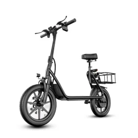 Coupon AOVOPRO ESBS Electric Scooter with Seat 500W Motor 48V 10.4AH Battery 14inch Tires 35-45KM Max Mileage 120KG Max Load Folding E-Sscooter
