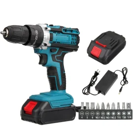 Coupon Drillpro 21V 28Nm 1450r or min Cordless High Torque 25 speed Adjustment Drill with Drill Heads Ideal for Home DIY and Professional Use