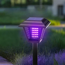 Coupon Elfeland Solar Powered Mosquito Zapper LED Lawn Light Dual Mode Outdoor Bug Killer and Garden Lighting IPX5 Waterproof