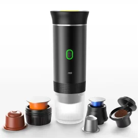 Coupon IPRee Portable Wireless Electric Espresso Coffee Machine For Travel Car Home Camping Coffee Maker 3 in 1 Capsule Powder Coffee Maker