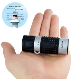 Coupon IPRee Rangefinder Telescope 7×18 Golf Monocular Distance Meter Range Finder Pocket Scope Optical Instrument Outdoor Hunting Hiking