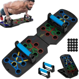 Coupon KALOAD 28 in 1 Folding Push Up Board 300kg Load-bearing Sport Plank Abdominal Chest Push-Ups Stands for Fitness Workout Home Gym Exercise