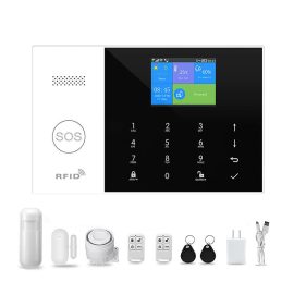 Coupon PGST PG 105 Tuya Smart GSM Wifi Alarm System for Home Wireless Security Alarm House Smart Life App Control Work with Alexa