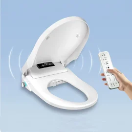Coupon Smart Toilet Seat Cover Remote Control Automatic Bidet Heating Universal U Shape Flip Cover Plate Waterproof Multi functional