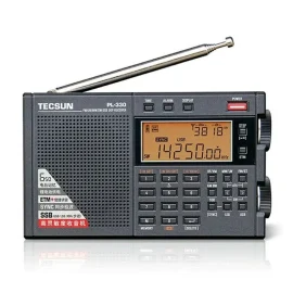 Coupon Tecsun PL 330 Portable Radio Full Band Radio FM MW SW LW SSB DSP Multi functional Radio Receivers High Sensitivity Radio