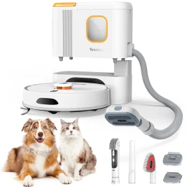 Coupon Teendow D20S MAX+ Robot Vacuum and Mop 6000Pa Robot Vacuum Mop Cleans Pet Hair PreciSense LiDAR Navigation App and Voice Control