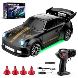 Coupon WSD E84 E85 RTR 1/64 2.G 4WD RC Drift RC Car Mini Race LED Light Two Speed Full Scale Radio Control High Speed Motor On-Road Racing Vehicle Model Boys Gifts Toys