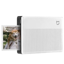 Coupon Xiaomi MI Pocket Photo Printer 1s Wireless bluetooth Thermal Print AR Video ZINK Inkless Technology Portable Printing Mi home APP
