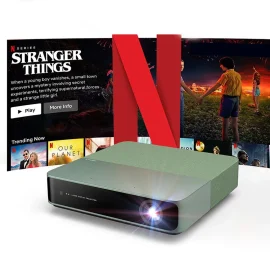 Coupon FENGMI WEMAX S5 ALPD Laser Projector 1080P HD 500 ISO Lumens Netflix Certified Smart WiFi Bluetooth Portable Home Theater with 2x5W Dolby Audio HDR10 Auto Keystone and Focus Smart Eye Protection Outdoor Movie Projector for Android iOS