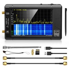 Coupon Handheld 4 inch Display Tiny Spectrum Analyzer TinySA ULTRA 100kHz to 5.3GHz with 32GB Card Version V0.4.5.1