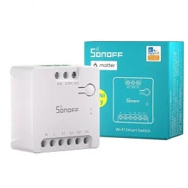 Coupon SONOFF MINI D Dry WiFi Smart Switch with Matter Dry Contact Output AC or DC Input Compatible Alexa and Google Home for Garage Doors Boilers Low Power DC Motors or Solenoid Valves