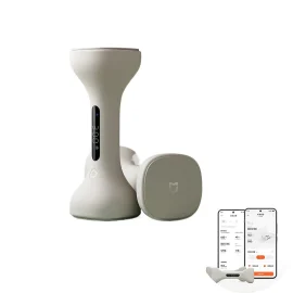 Coupon XIAOMI Mijia Smart Dumbbell 1kg*2 Intelligent Motion Tracking Training Data Exercise Equipment with LED Screen Display Efficiently Professional Guidance via APP Home Fitness