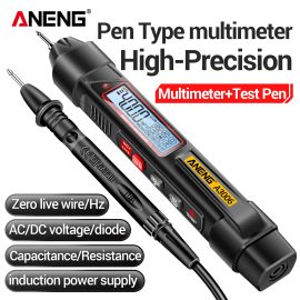 Coupon 2024NEW ANENG A3006 Multifunctional Electric Digital Multimeter Pen Type Intelligent Voltage Detector with Zero Fire Line Detection Breakpoint Search for Simplified Electrical Troubleshooting