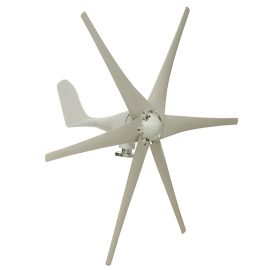 Coupon 800W Peak 6 Blades 12V/24V/48V Horizontal Wind Turbine Generator Residential Home Wind Power Generator