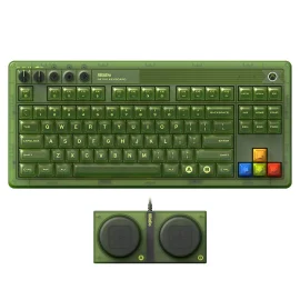 Coupon 8BitDo Retro 87X Tripe mode Mechanical Keyboard 87 Keys with RGB Backlight Hot Swap Bluetooth or 2.4G or USB C Wireless Gaming Keyboard with 2 Programmable Buttons