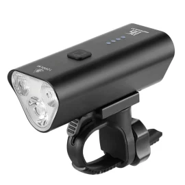 Coupon BENGGUO 1200LM Bike Headlight 6 Cycling Flash Lamp Light Modes Aluminum Alloy Waterproof Type-C Charging Bicycle Front Light for MTB Riding
