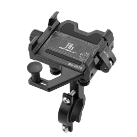 Coupon BENGGUO Aluminum Alloy Bike Phone Mount Quick Release Shock-absorbing Anti-slip Universal Motorcycle Handlebar 360° Rotation Phone Holder