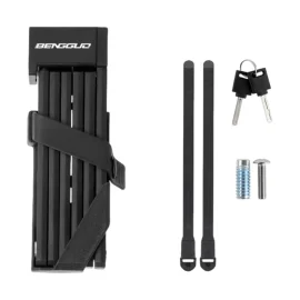 Coupon BENGGUO Mini Portable Bicycle Folding Lock Safety Anti-theft Waterproof Alloy Lock for MTB Motorcycle Electric Vehicle