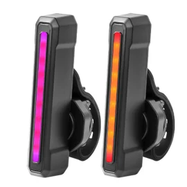 Coupon BIKIGHT 10-50LM 1PCS RGB LED Bicycle Smart Sensor Brake Taillight Type-C Charging Waterproof Warning Bike Rear Light for Night Cycling Safety