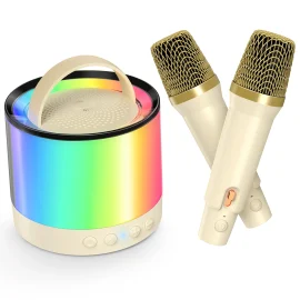 Coupon BlitzMax Mini Karaoke Machine for Kids,2 Wireless Mic,bluetooth Karaoke Singing Speaker,Birthday Gifts,Christmas Gifts